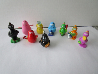 Pienet Barbapapa figuurit, 9 kpl