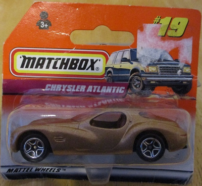 Chrysler Atlantic Coupe 2 door Gold 1995 Matchbox 1997 1:64