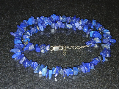Hopea lukko, Lapis lazuli kivi, kaulakoru lapislazuli stone