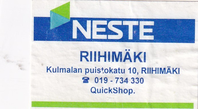 Riihimäki , NESTE   6/8