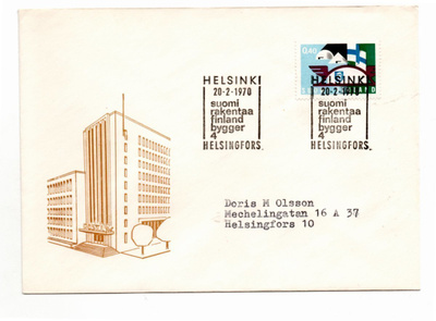 Helsinki: Suomi rakentaa (erikoisleima 20.2.1970)