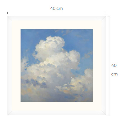 Uusi uniikki pilviä taivaalla art print taulu 40 cm x 40 cm