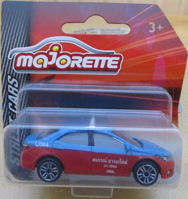 Toyota Corolla Altis 2017 Thailand Taxi Red-Blue 292J 1:61