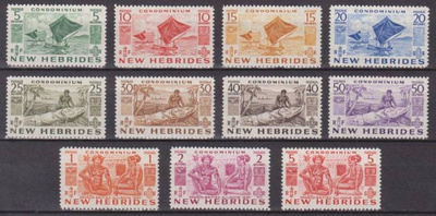 (S0530) NEW HEBRIDES (BRITISH), 1953 (Definitives). MNH**