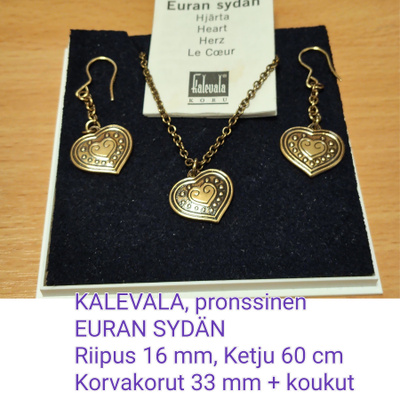 KALEVALA EURAN SYDÄN korusetti, pronssi