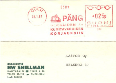 FIRMAK. OULU  H W SNELLMAN+FRAMAL.