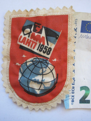 VANHA Kangasmerkki Lahti Hiihto MM-kisat 1958