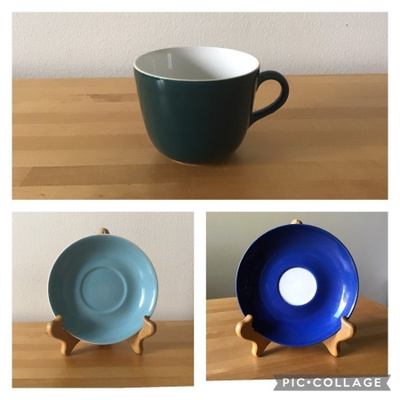 Arabian vintage kuppi ja tassit / lautaset, 2 kpl