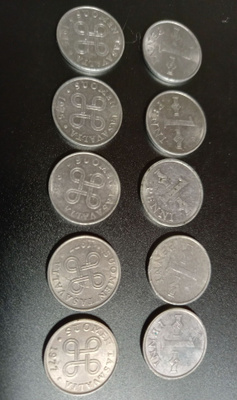 10 x 1p 1970-l