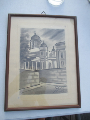 VANHA TAULU vuodelta 1945 - signeerattu