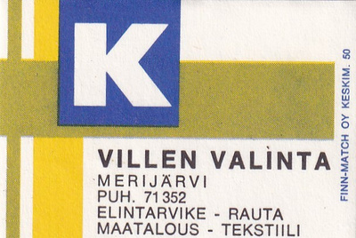 Merijärvi, Villen  Valinta     5/6