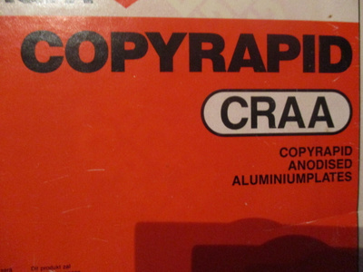 AGFA ANODISOIDUT ALUMIINI LEVYT