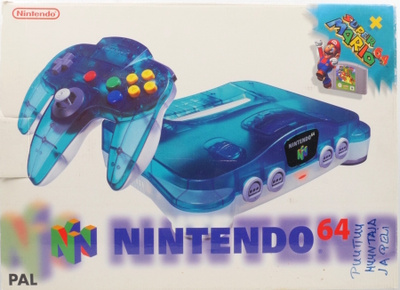 Nintendo 64 Clear Blue Console