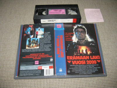 Erämaan Laki -Vuosi 2099-VHS (Egmont, Post-Apocalypse, 1989)