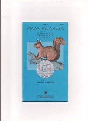 Maastokartta 1:20 000 Paisua