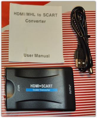 HDMI - SCART -muunnin + USB-kaapeli #31066