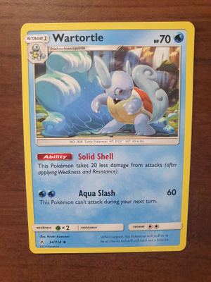 Pokemon Wartortle 34/216