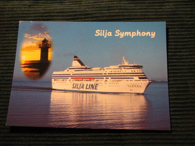Silja Line. Silja Symphony. Laivapostikortti