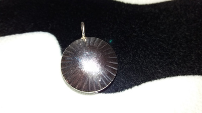Vintage Kalevala koru Hopea riipus 813H KK H7