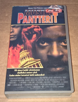 MUSTAT PANTTERIT 1995 VHS TOIMINTA