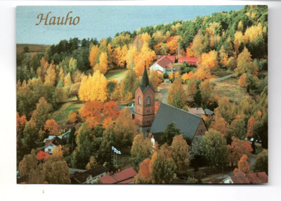 Hauho: / Hämeenlinna: kirkko ilmasta ruskan aikaan