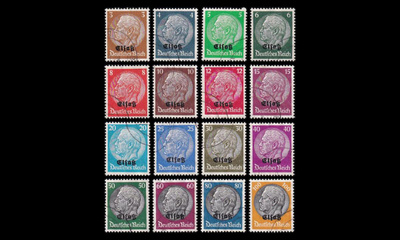 Saksa WW2 Elsaß Elsass 1-16 @