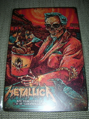bändi peltitaulu Metallica