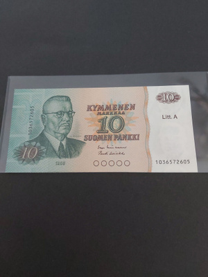 Pakka sileä 10mk Litt A 1980