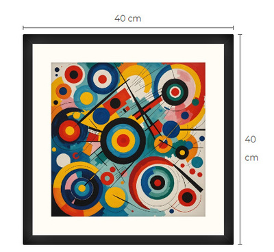 Uusi uniikki abstrakti art print taulu 40 cm x 40 cm