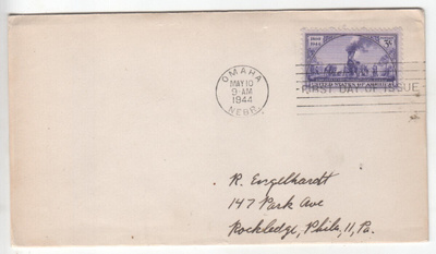 USA FDC 1944 Railroad