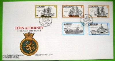 FDC-1990 Alderney laivat