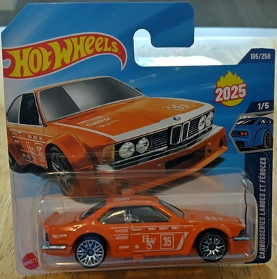 BMW 635 CSi Coupe 2 door Orange -84 Hot Wheels Widebody 1:64