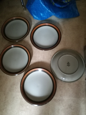Ruotsalainen design Rörfrans lautanen 5 kpl d=25 cm ru
