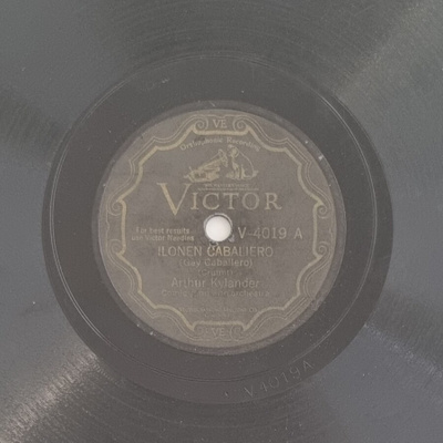 Savikiekko 1929 - Julia ja Arthur Kylander - Victor V-4019