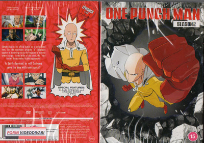 One Punch Man 2 Season (20 792) UUSI -GB- DVD slipcase, (2)