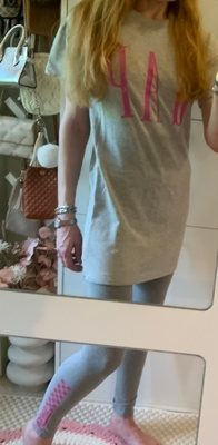 GAP college mekko tunika harmaa pinkki XL lasten naisten S