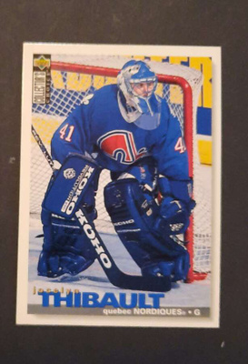 Mv Jocelyn Thibault Upperdeck 1995 Quebec Nordiques