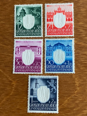 SAKSA GENERALCOUVERMENT 1943 NSDAP HALLINTO 3 VUOTTA SARJA**