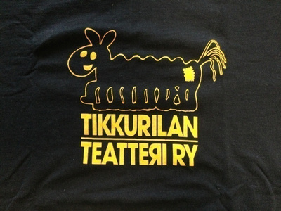 TIKKURILAN TEATTERI RY   t-paita.  koko:M. väri:musta.