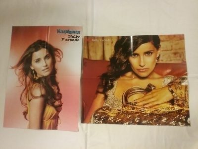 2 x pienehkö juliste NELLY FURTADO julisteita