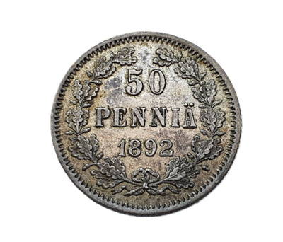 50 penniä 1892 - hyväkuntoinen!
