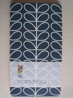Puuvärikynät Orla Kiely merkiltä peltirasiassa *** UUSI ***