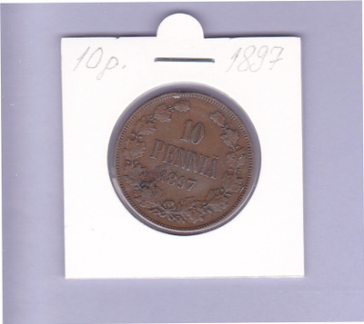 10 penniä v.1897 KM#14