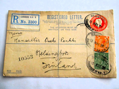 1922 Englanti kirjattu ristiside Hkiin