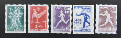 1945 Urheilumerkkejä sarja **