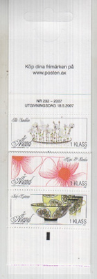 Åland 2007 9 X 1lk vihko postituoreena.