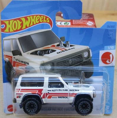 Nissan Patrol 4x4 Short Custom 4D White 1991 Hot Wheels 1:64