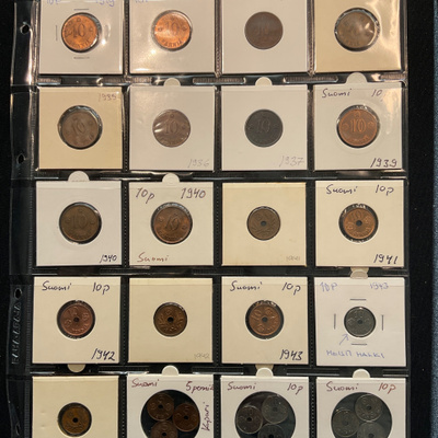 Suomi Finland 10 penni 1919 / War time 1939 -1945 - 25 kpl