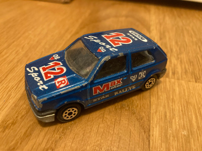 VW Golf Majorette Rally n. 1/64 kokoa.