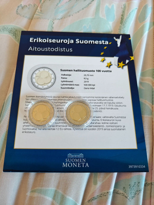 Kaksi vuoden 2019 UNC Hallitus muoto 100 vuotta kolikkoa